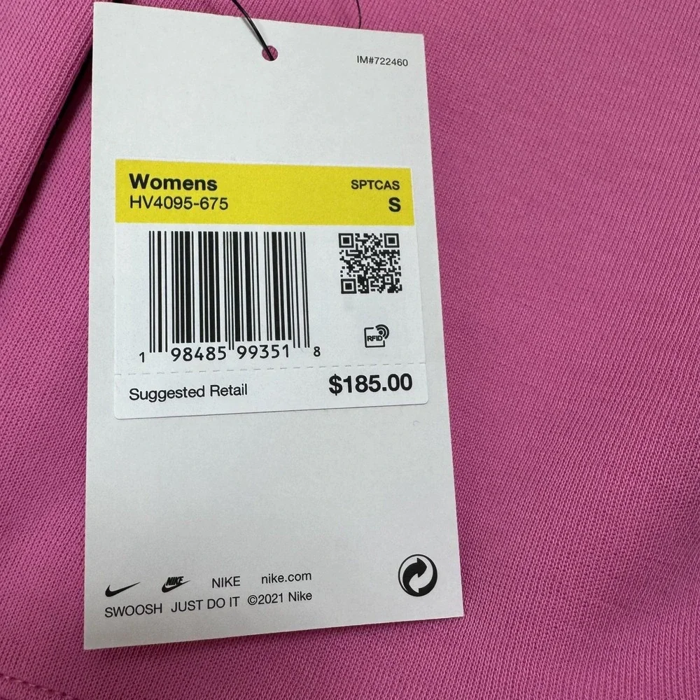 Nike Sportswear Tech Fleece Jumpsuit Womens Small Pink HV4095 675 $185